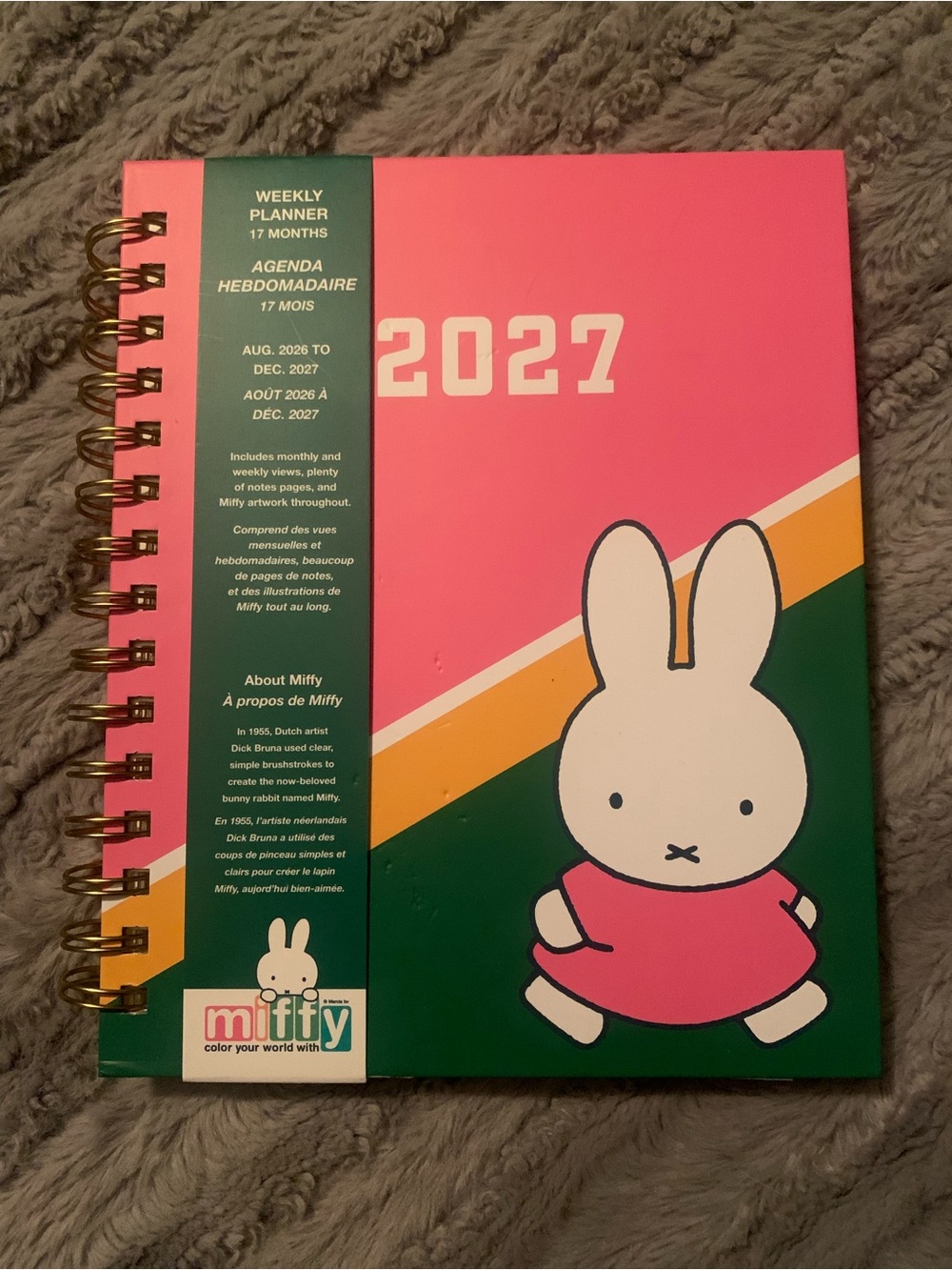 Miffy 17-Month Weekly Planner (2026-2027), Orange Circle Studio New